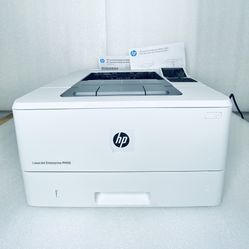 New Open Box HP LaserJet Enterprise M406dn Monochrome Black / White Laser Printer, White