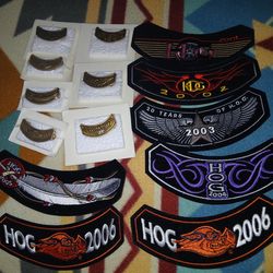 Harley Davidson pins and patches