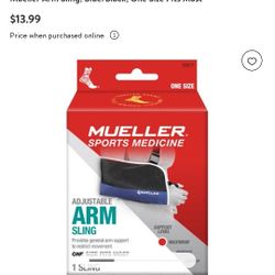 Mueller Arm Sling, Blue/Black, One Size Fits Most