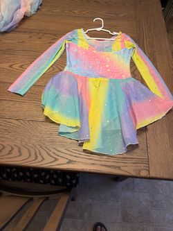 Girls Long Sleeve Skirted Ballet Dance Leotard