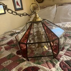 vintage glass hanging ceiling lamp