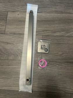Nuodan 16” Square Shower Arm Extension with Square Flange – Brushed Nickel