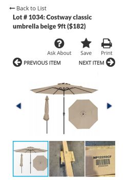 9ft umbrella/ Canopy