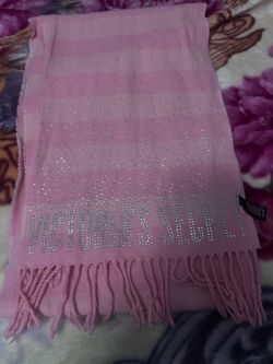 Light pink rhinstone Victoria secrete scarf