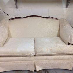 Calming Cream Colored Sofa For Sale  !! 