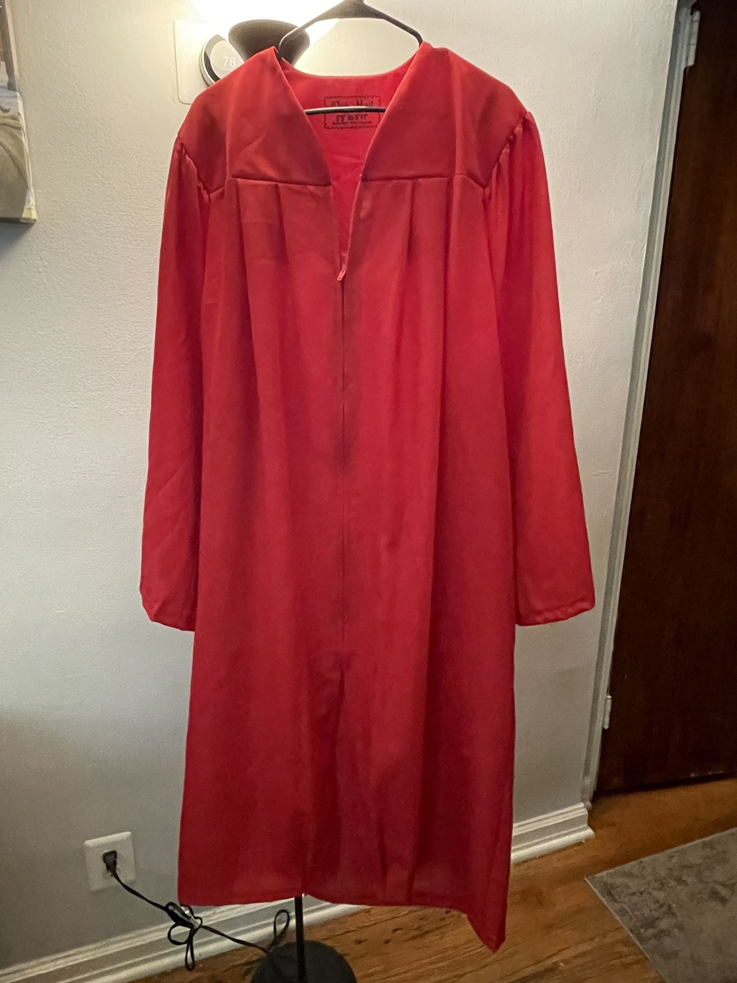 1 Red Oak Hall 5’9” to 5’11” Graduation Gown - Like New though Wrinkled from Storage