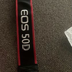 Canon EOS 50D Digital Camera Neck Shoulder Strap Black-Red - Genuine OEM