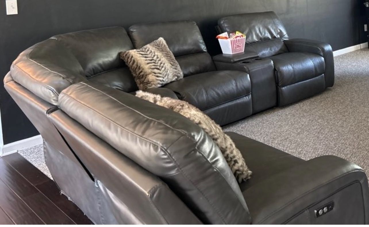 Leather Sectional