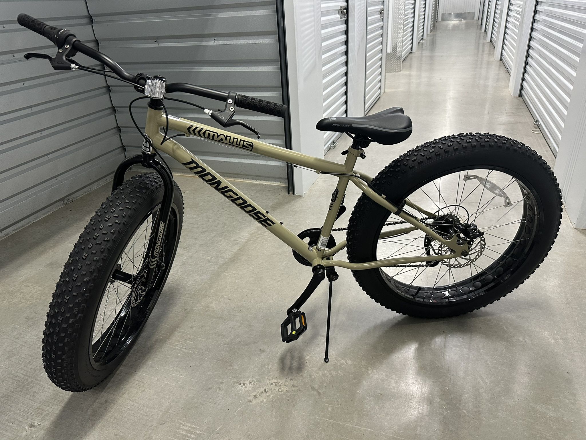 Mongoose 26 in. 7-Speed Malus Fat Tire Mountain Bicycle Tan