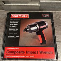 Craftsman Heavy Duty Composite 1/2'' Air Impact Wrench 919984 NEW OPEN BOX