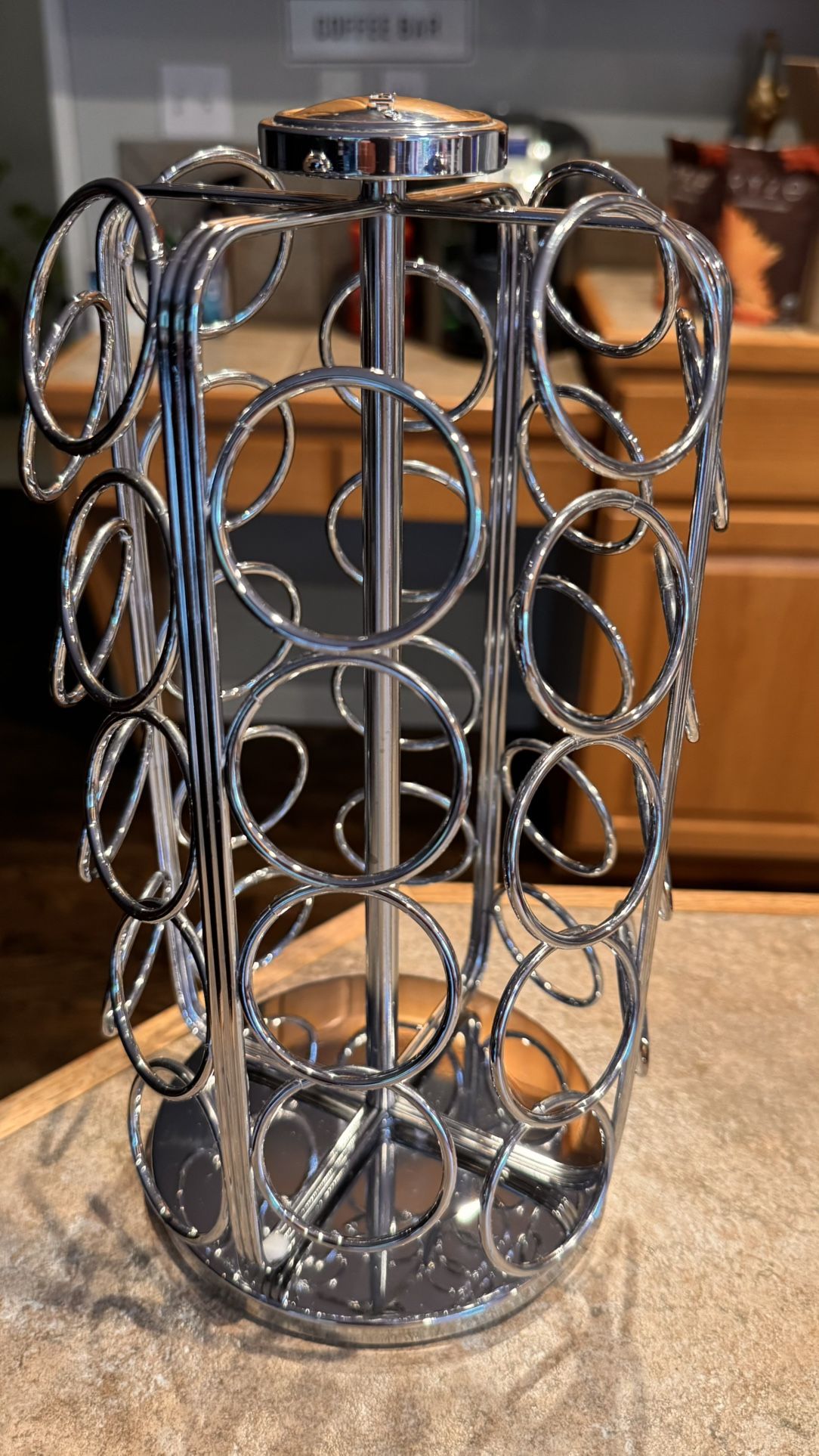 Chrome Keurig Coffee POD Holder 36 Pods