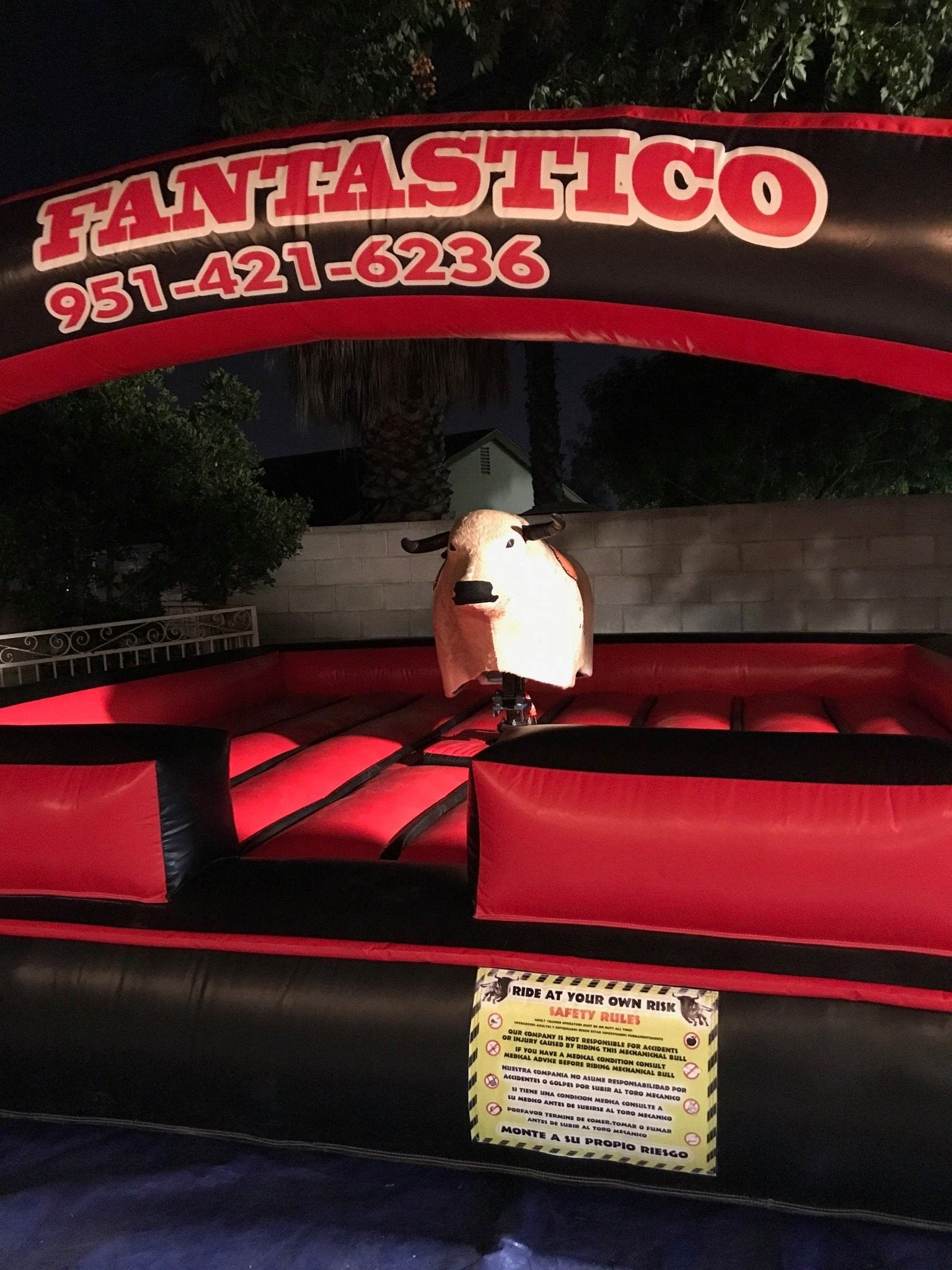 Renta de toro mecánico