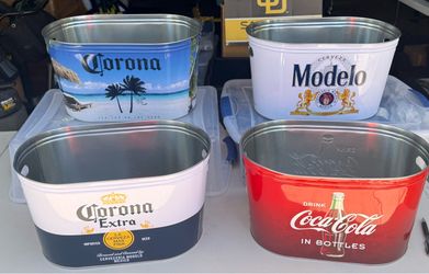 Coke, Corona , Modelo party tubs 15.00 each
