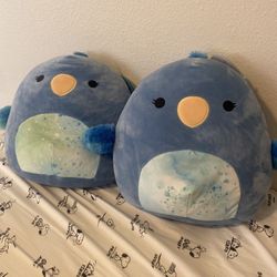 Squishmallows Zipp Blue Parrot 11”  Exclusive First To Market BNWT Set Of 2!
