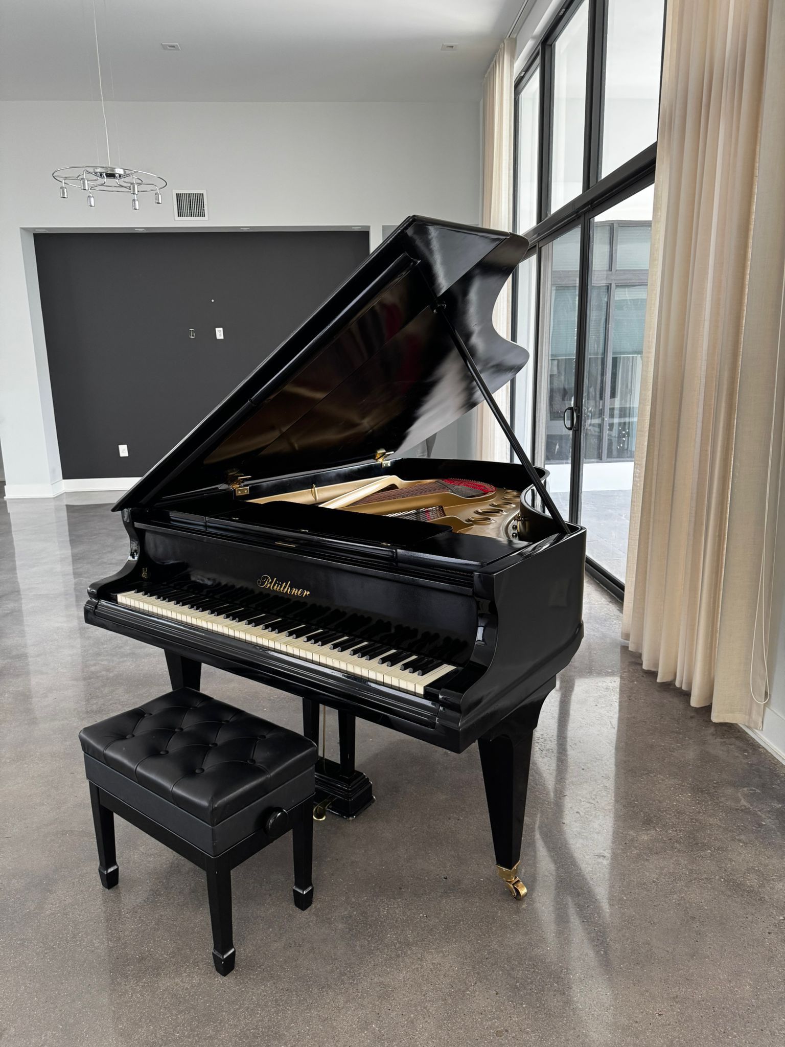 Antique Piano And Seat