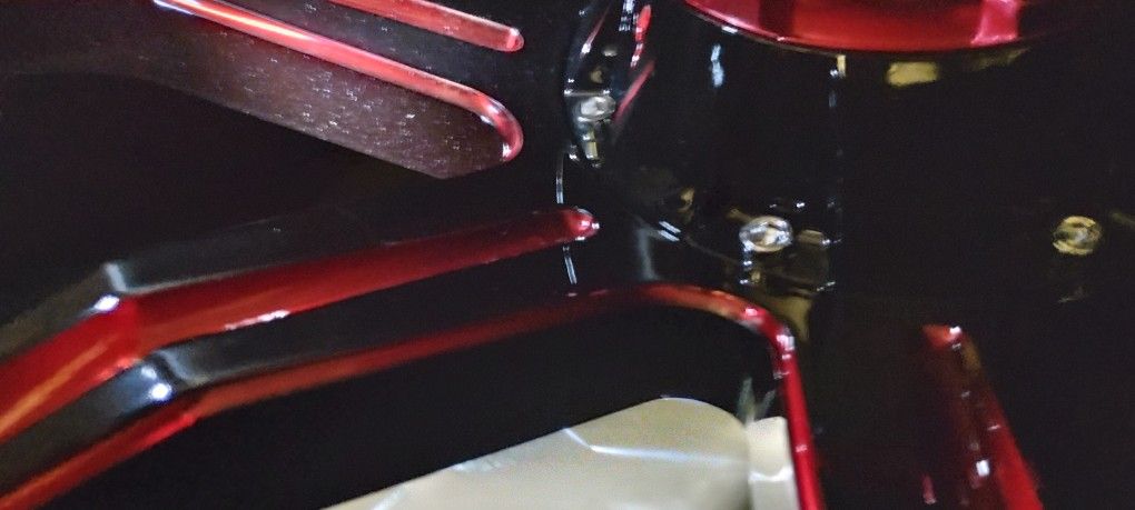 24x12 Red Off Road Rims And Tires Brand New 33x24