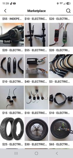 ELECTRIC SCOOTER PARTS DIFFERENT PRICES
