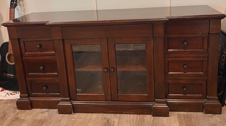 COSTCO real wood console