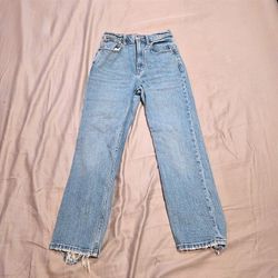 Abercrombie & Fitch Ultra High Rise Straight Jeans sz 0 (25)