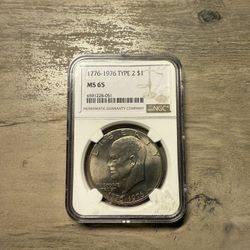 1(contact info removed) Type 2 Eisenhower Bicentennial Dollar 