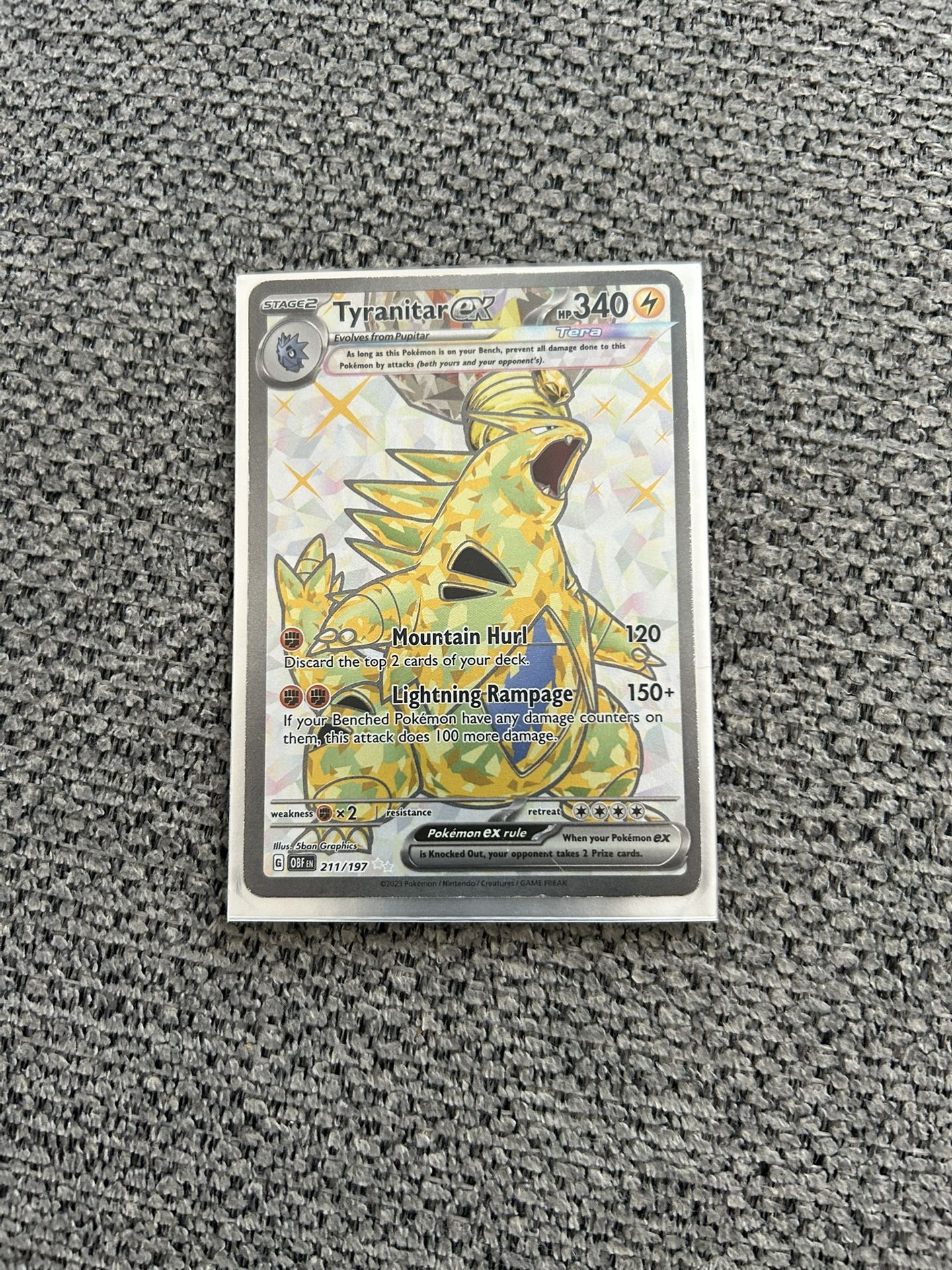 Tyranitar ex – Powerful Dark-Type Pokémon TCG Card