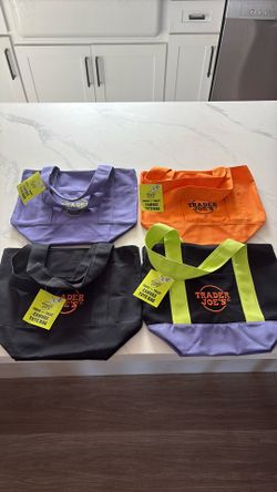 Trader JOES TRICK OR TREAT CANVAS TOTE BAG