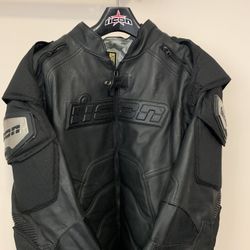 IICON leather jacket with titanium inserts (RARE)!!