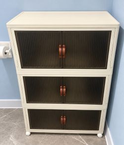 3 tier plastic storage cabinet