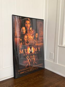 Vintage The Mummy (1999) Face Keyart Framed Movie Poster