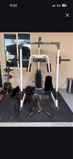 Complete Marcy Smith Machine Home Gym – 440 lbs of Olympic Weights Included