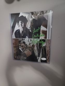 Texas chainsaw massacre signed byBrett Wagner