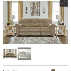 Ashley Furniture matching loveseat, and sofa recliner set