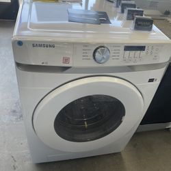 Samsung 4.5 Cu Front Load Washer In White 