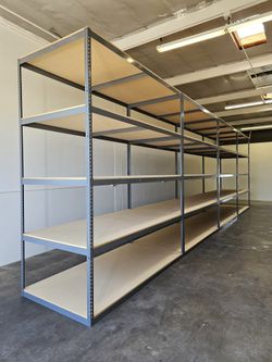 Boltless Shelving 96 in W x 48 in D Warehouse Storage Rack 5 Tier Shelves Similar To Uline Delivery Available