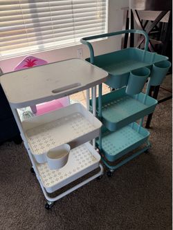 2 rolling carts