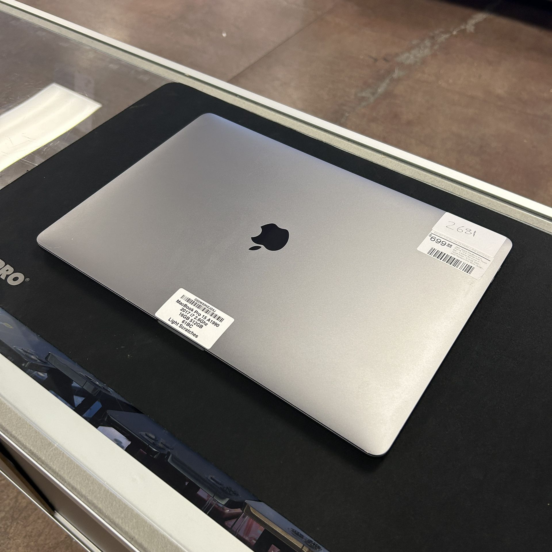 MacBook Pro 15” Laptop - i7 16GB RAM 512GB SSD