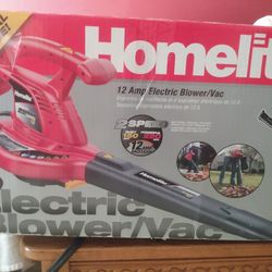 New Leaf Blower & Vacuum 12 Amp Lawn Garden Leaf Cleaning Mulcher Maker with Bag, Original Box & Instructions. corded Power Tool, mulch Vac 