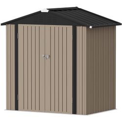 6x4 Assembled Metal Storage Shed 