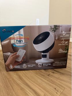 Living+ Oscillating Fan with Remote