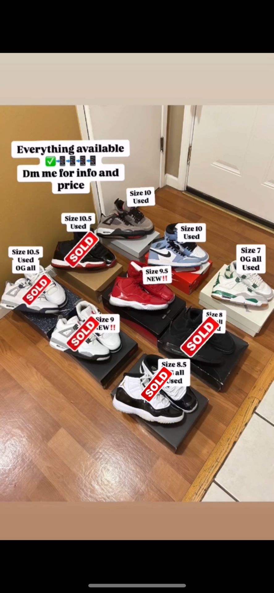 Jordan 1, Jordan 4, Jordan 11