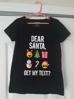 Girls xmas shirt size 10/12