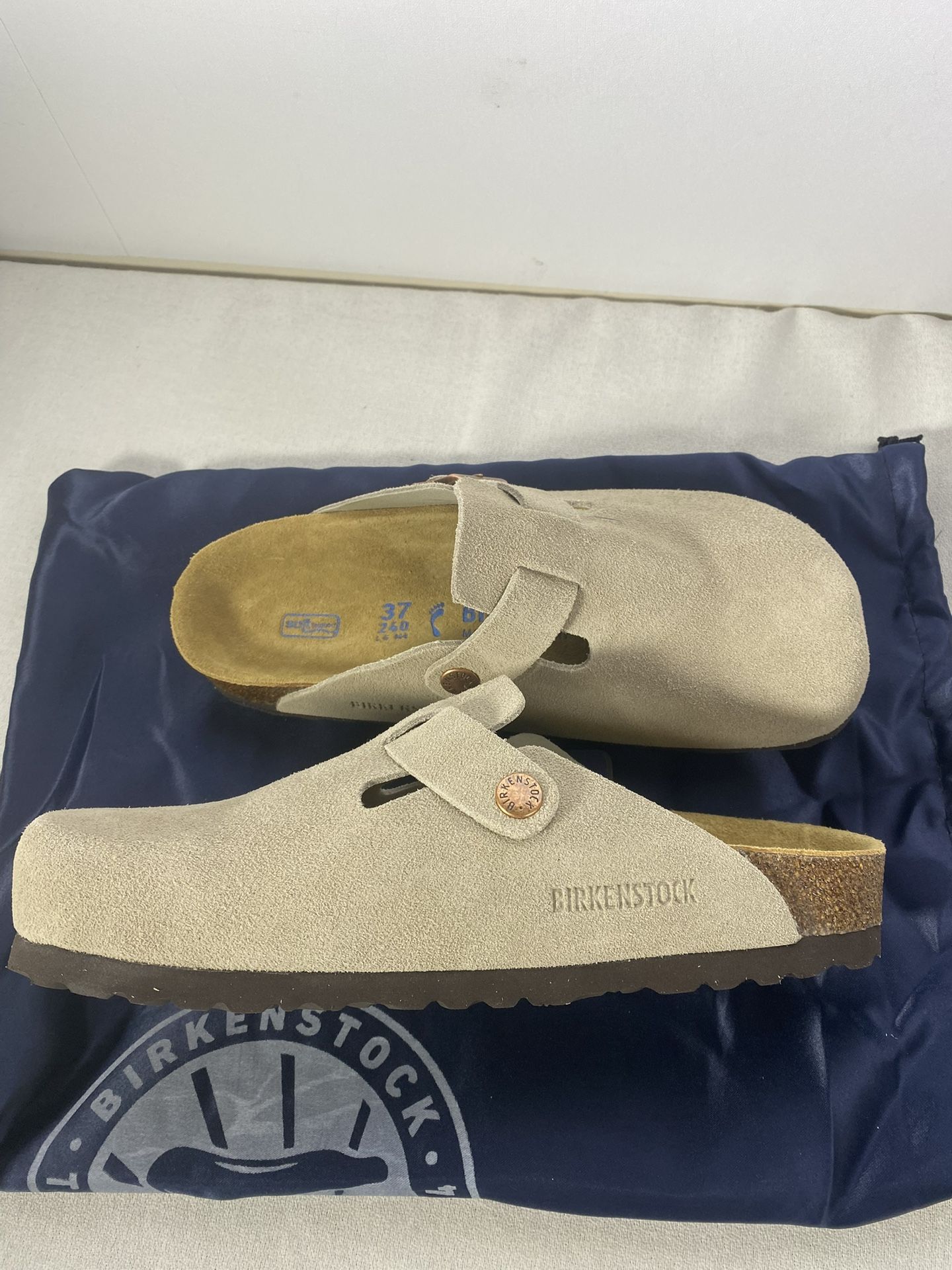 Birkenstocks Clogs Slip On Suede Mules Women Size 6-6.5