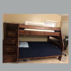 Solid Wood Bunk Beds With Drawers