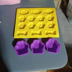 Doggy Biscuits Or Yogurt Molds.