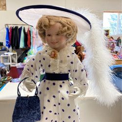 Shirley Temple Porcelain Doll 
