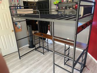 Bunk bed with desk for sale with instruction manual
