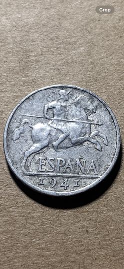 1941 Espana 10 Cent Coin Spain 