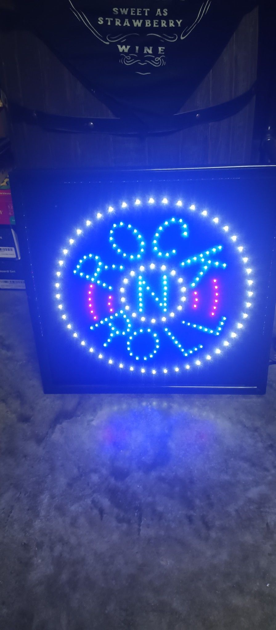 Rock And Roll LED Sign With On-off Switch