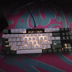 Glorious  Gaming Keyboard (Black, Green And White)