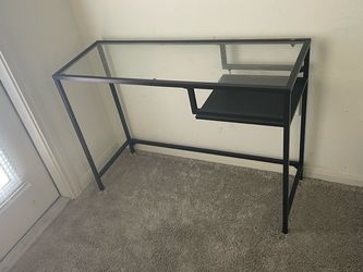 Modern Glass Top Writing Desk